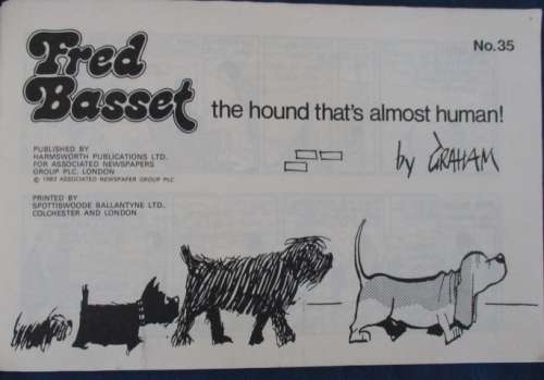 1982/83 NO.s 34 & 35 - FRED BASSET - I HAVEN'T SEEN THIS LOVABLE HOUND FOR QUITE A WHILE!
