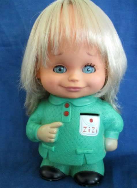 THIS IS ZIZI - THE VINTAGE SEBINO, ITALY SAVINGS BANK DOLL!