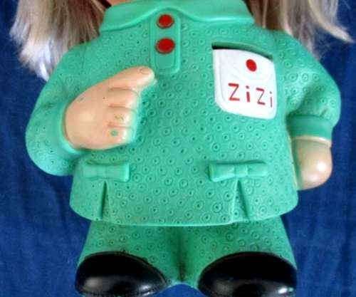 THIS IS ZIZI - THE VINTAGE SEBINO, ITALY SAVINGS BANK DOLL!