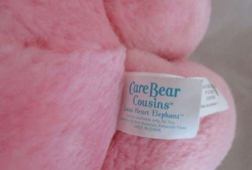 LOTSA HEART - THE 36CM TALL COLLECTABLE CARE BEAR COUSIN IN GREAT CONDITION WITH BUTTON!