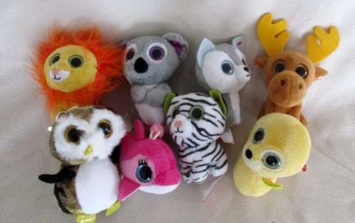 A COLLECTION OF EIGHT TY TEENIE BEANIE BOOS MADE FOR MCDONALDS