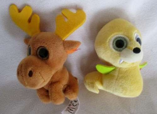A COLLECTION OF EIGHT TY TEENIE BEANIE BOOS MADE FOR MCDONALDS