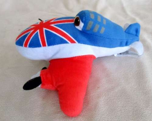 SOFT PLUSH NICOTOY DISNEY PLANE FROM DISNEY MOVIE 'PLANES' - BULLDOG