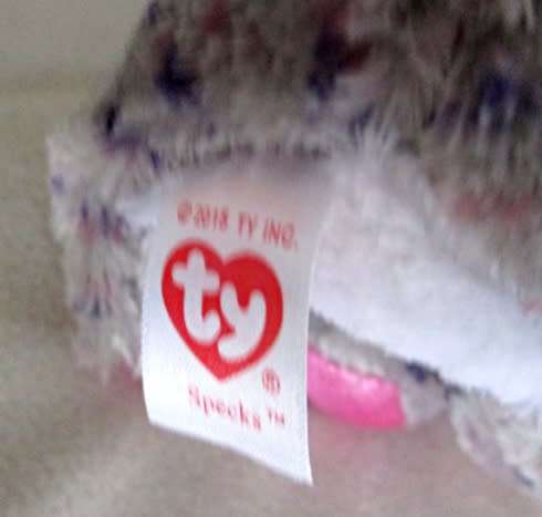 CUTE TY BEANIE BOO - SPECKS THE ELEPHANT