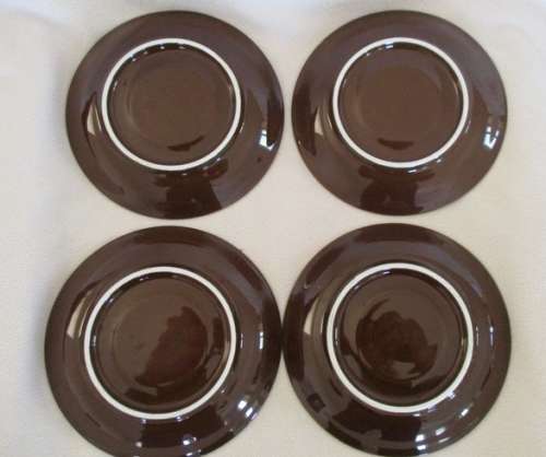 FOUR MITTERTEICH COFFEE CUPS AND SAUCERS - HOLLAND CLOCK DESIGN NO'S 1 TO 4