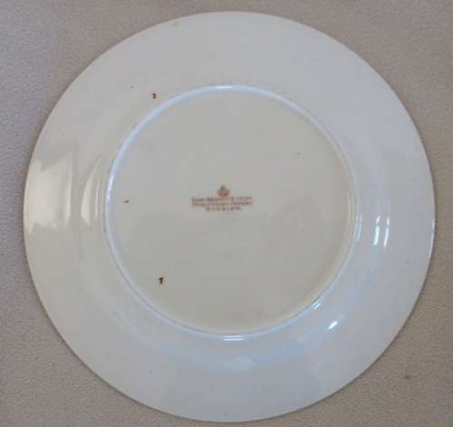 ANTIQUE PLATE - DUNN BENNETT& CO ROYAL VICTORIA POTTERY BURSLEM - CIRCA 1907 - 1937