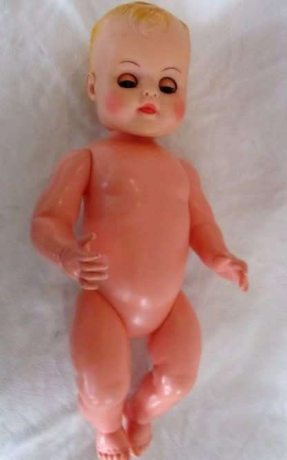 ROSY CHEEKED 48CM TALL DARLING - VINTAGE DOLL NO 1200 MADE BY EVERGREEN, HONG KONG