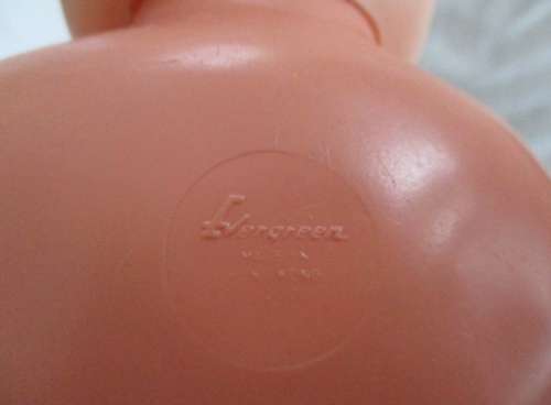 ROSY CHEEKED 48CM TALL DARLING - VINTAGE DOLL NO 1200 MADE BY EVERGREEN, HONG KONG