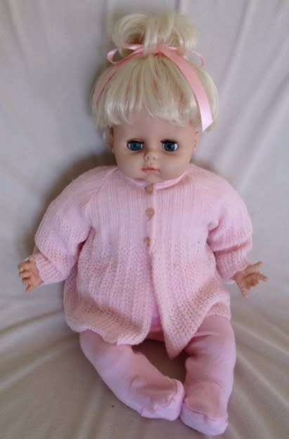 JUST THE SWEETEST 52CM TALL VINTAGE BABY DOLL WITH GORGEOUS BIG OPEN/CLOSE EYES!!