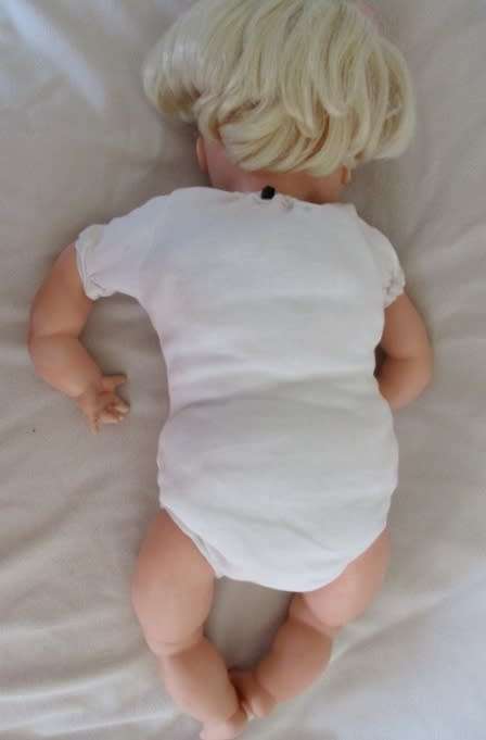JUST THE SWEETEST 52CM TALL VINTAGE BABY DOLL WITH GORGEOUS BIG OPEN/CLOSE EYES!!