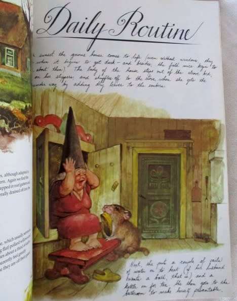 1979 - GNOMES - A LARGE ENCHANTING BOOK BY WIL HUGENS AND RIEN POORTVLIET - FIRST ENGLISH EDITION