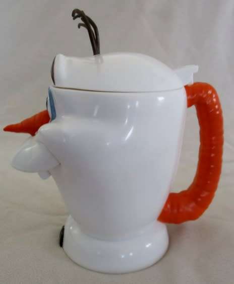 OLAF FROM DISNEY'S FROZEN - SUCH A CUTE LARGE HARD PLASTIC LIDDED MUG!