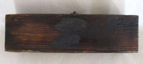 VERY OLD VINTAGE OBLONG SNUFF BOX WITH BRASS AND COPPER DETAIL