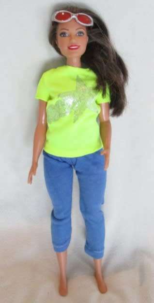 NEW SHAPE CURVY BARBIE WITH BEAUTIFUL BROWN EYES!!