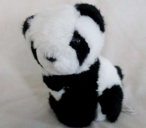 A CUTE, SMALL, COLLECTABLE IKEA, SWITZERLAND PANDA BEAR