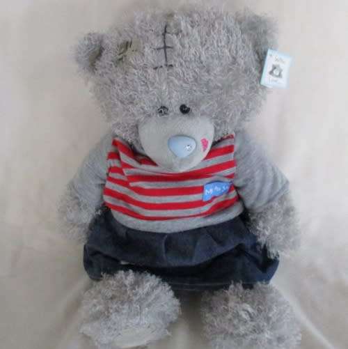 RATHER DIFFERENT!! A LARGE TATTY TEDDY  (ME TO YOU) WITH 'DIAMOND' ON NOSE & 'LIPSTICK' ON HIS SNOUT