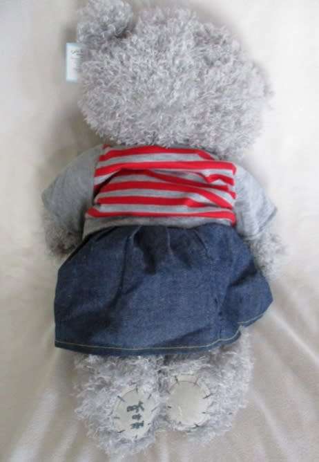 RATHER DIFFERENT!! A LARGE TATTY TEDDY  (ME TO YOU) WITH 'DIAMOND' ON NOSE & 'LIPSTICK' ON HIS SNOUT