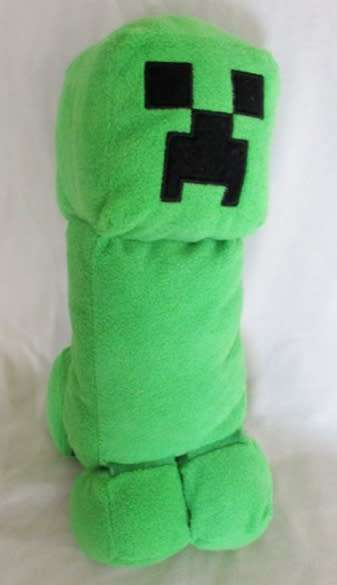 UNUSUAL CHARACTER TOY - OFFICIAL SPINMASTER 34CM TALL MINECRAFT CREEPER WITH SOUND!!