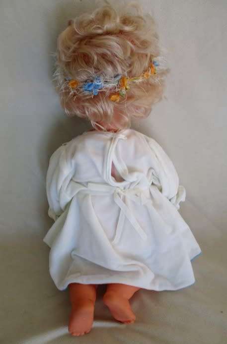 THE MOST DARLING VINTAGE SEBINO, ITALY LARGE 50CM TALL DOLL WITH BRIGHT BLUE EYES!