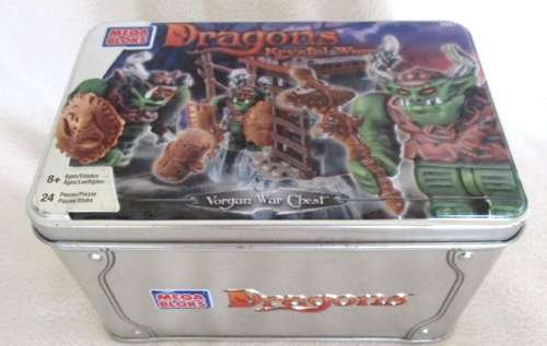 A MEGA BLOKS DRAGONS KRYSTAL WAR CONTAINING TEN FIGURES