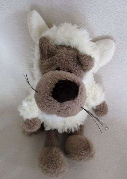 TWO CUTE SMALL COLLECTABLE NICI TOYS - A WOLF IN SHEEP'S CLOTHING AND A PIRATE LION!