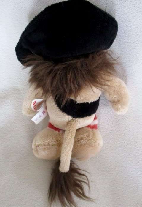 TWO CUTE SMALL COLLECTABLE NICI TOYS - A WOLF IN SHEEP'S CLOTHING AND A PIRATE LION!