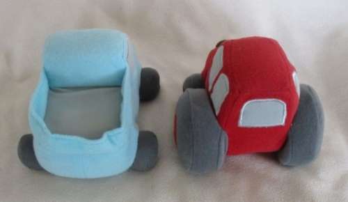 TWO CUTE SOFT CARS FOR A LITTLE BOY