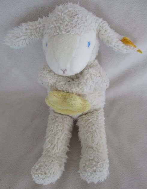 21CM TALL STEIFF LAMB WITH STEIFF BUTTON IN EAR - EAN NO.232374