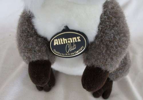 A VERY WELL MADE ALTHANS CLUB, GERMANY RACCOON WITH  QUALITATS-ZERTIFIKAT TAG AND ORIGINAL CHEST TAG