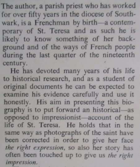 1955 HARD COVER AND DUST JACKET - TWO PORTRAITS OF ST. TERESA OF LISIEUX BY ETIENNE ROBO