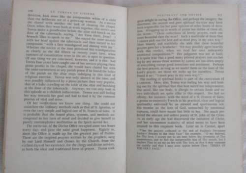 1955 HARD COVER AND DUST JACKET - TWO PORTRAITS OF ST. TERESA OF LISIEUX BY ETIENNE ROBO