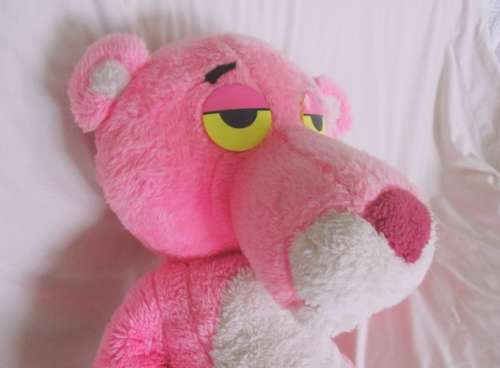 A GIANT VINTAGE PINK PANTHER - 120CM (47.2INCHES) TALL - THE BIGGEST I HAVE EVER SEEN!
