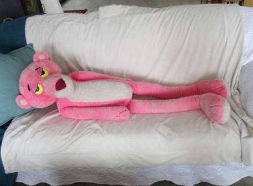 A GIANT VINTAGE PINK PANTHER - 120CM (47.2INCHES) TALL - THE BIGGEST I HAVE EVER SEEN!