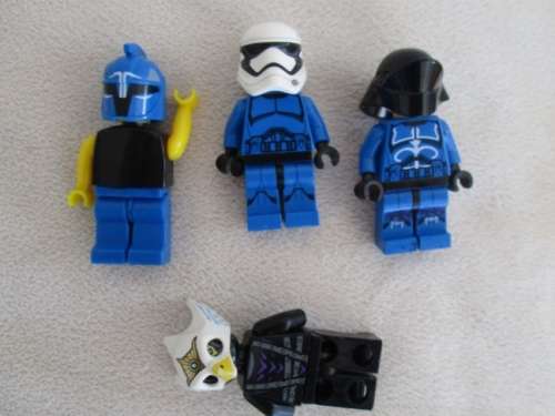 RELISTED - EIGHT REAL LEGO MINI FIGURES PLUS ODD HEADS, HELMETS ETC (INCL LEGO CHIMERA)