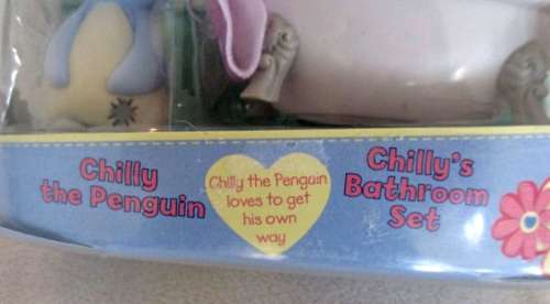 TATTY TEDDY & MY BLUE NOSE FRIENDS - CHILLY THE PENGUIN BATHROOM SET - STILL SEALED