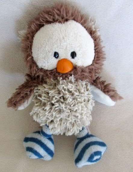 TWO SMALL COLLECTABLE NICI, GERMANY SOFT TOYS - LAMB AND OWL