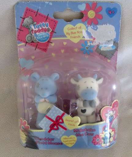 TATTY TEDDY & MY BLUE NOSE FRIENDS - CHEDDAR FIELD MOUSE AND MILKSHAKE THE COW- STILL SEALED