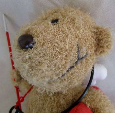 CUTE LITTLE B B DIREKT, GERMANY CUPID BEAR WITH SIGNATURE SKEW SMILE!