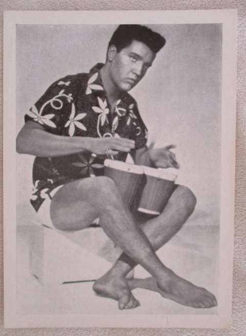 TWO VINTAGE 1950's POSTCARDS OF ELVIS