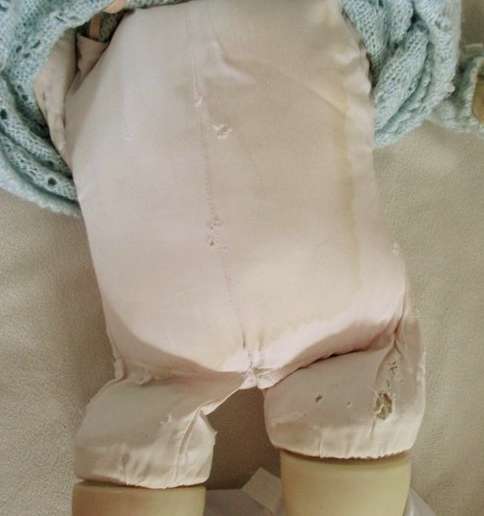 SWEET LARGE VINTAGE 1961 BABY DOLL - 50CM TALL - MARKED 'JD/ PLATED MOULDE INC 1961' ON BACK OF HEAD