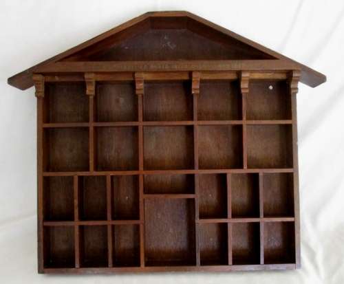 LOVELY WOODEN PRINTERS TRAY - GERMAN?