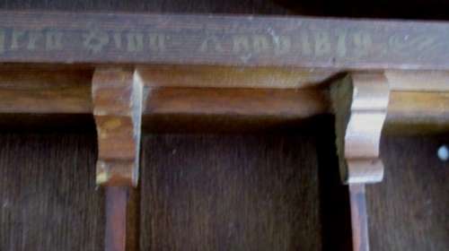 LOVELY WOODEN PRINTERS TRAY - GERMAN?