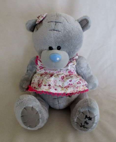 A LARGER TATTY TEDDY  (ME TO YOU) - WEARING A CUTE DRESS