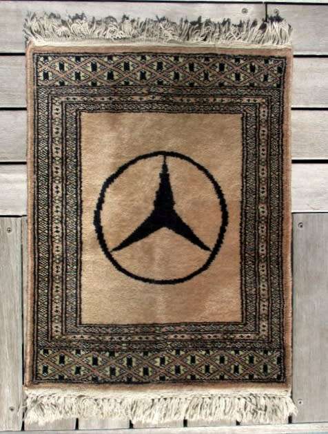 FOR THE MERCEDES BENZ OWNER - HOW UNIQUE AND LUXURIOUS - TWO GENUINE PERSIAN CARPET CAR MATS!!