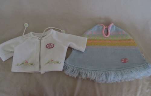 ZAPF CREATIONS GIGGLING/SUCKING BABY ANNABELL DOLL (46CM) - ORIGINAL BOTTLE, BAG AND CLOTHES (LOTS)