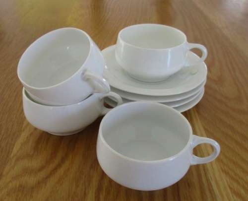 FOR ISMAIL ONLY - ANTIQUE ROSENTHAL - CIRCA 1901-1927 (KRONACH-BAVARIA) TURKISH COFFEE SET OF FOUR