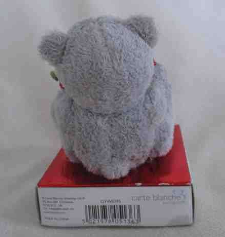 A TINY TATTY TEDDY  (ME TO YOU) STILL MOUNTED ON ORIGINAL BOX
