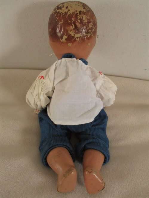 STRAIGHT OUT OF THE ATTIC - AN ANTIQUE COMPOSITION DOLL
