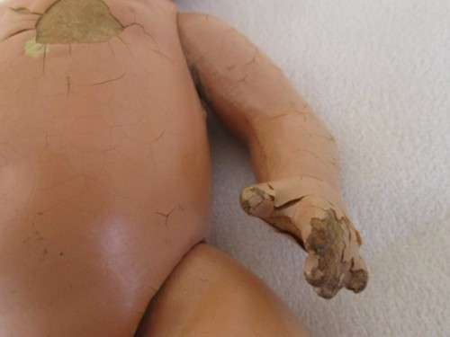 STRAIGHT OUT OF THE ATTIC - AN ANTIQUE COMPOSITION DOLL