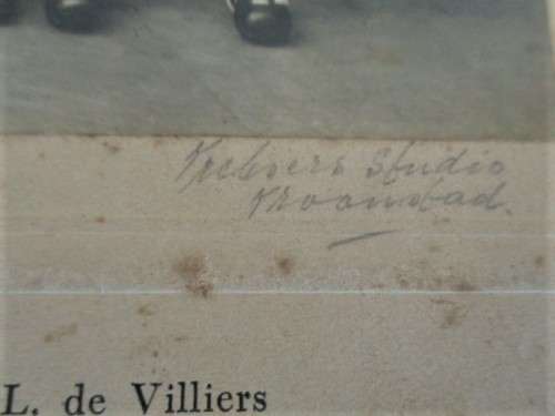 1943 - A VINTAGE SIGNED PHOTOGRAPH OF HOERSKOOL KROONSTAD FIRST XV RUGBY TEAM
